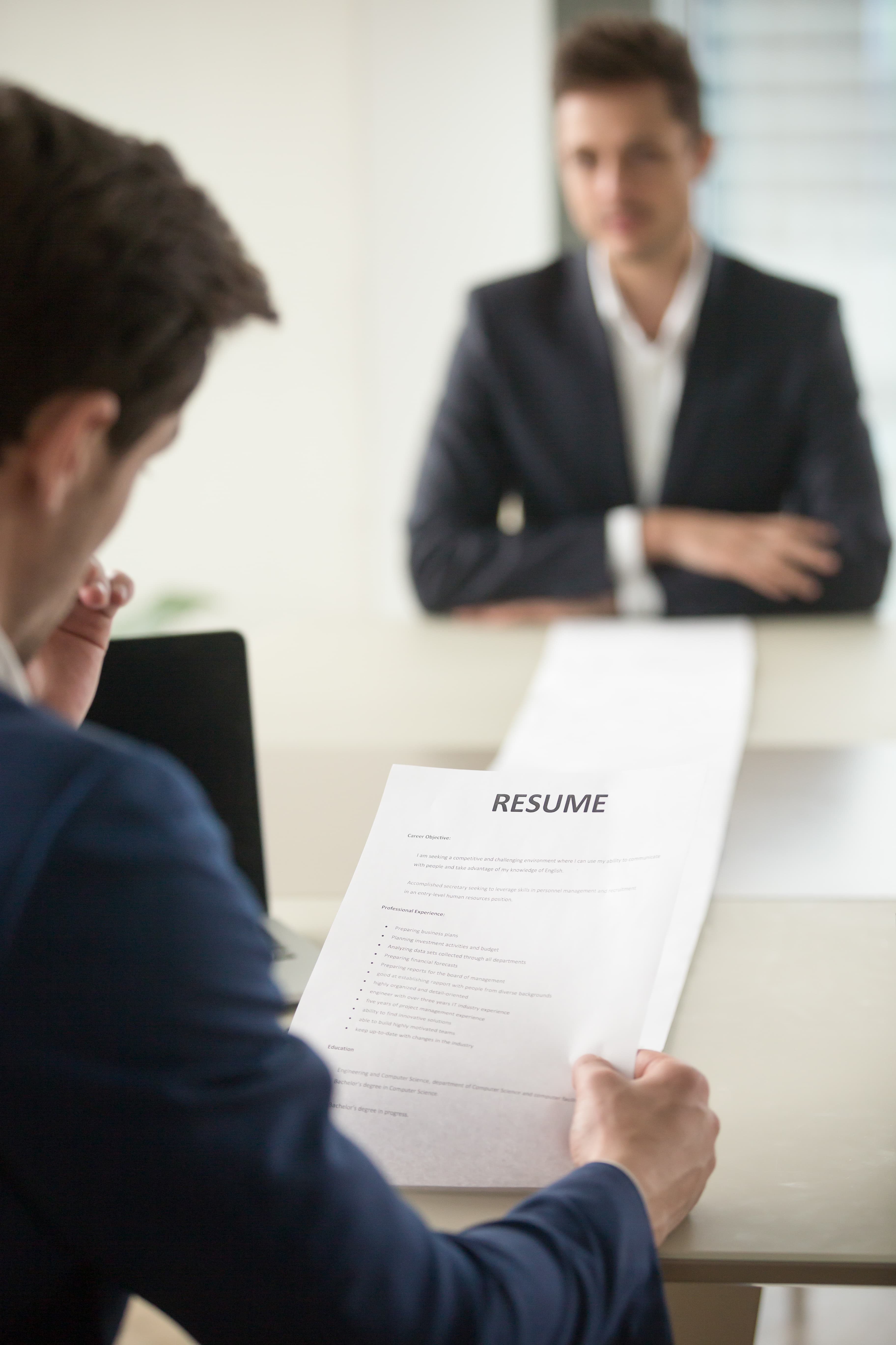 Talent search professionals collaborating