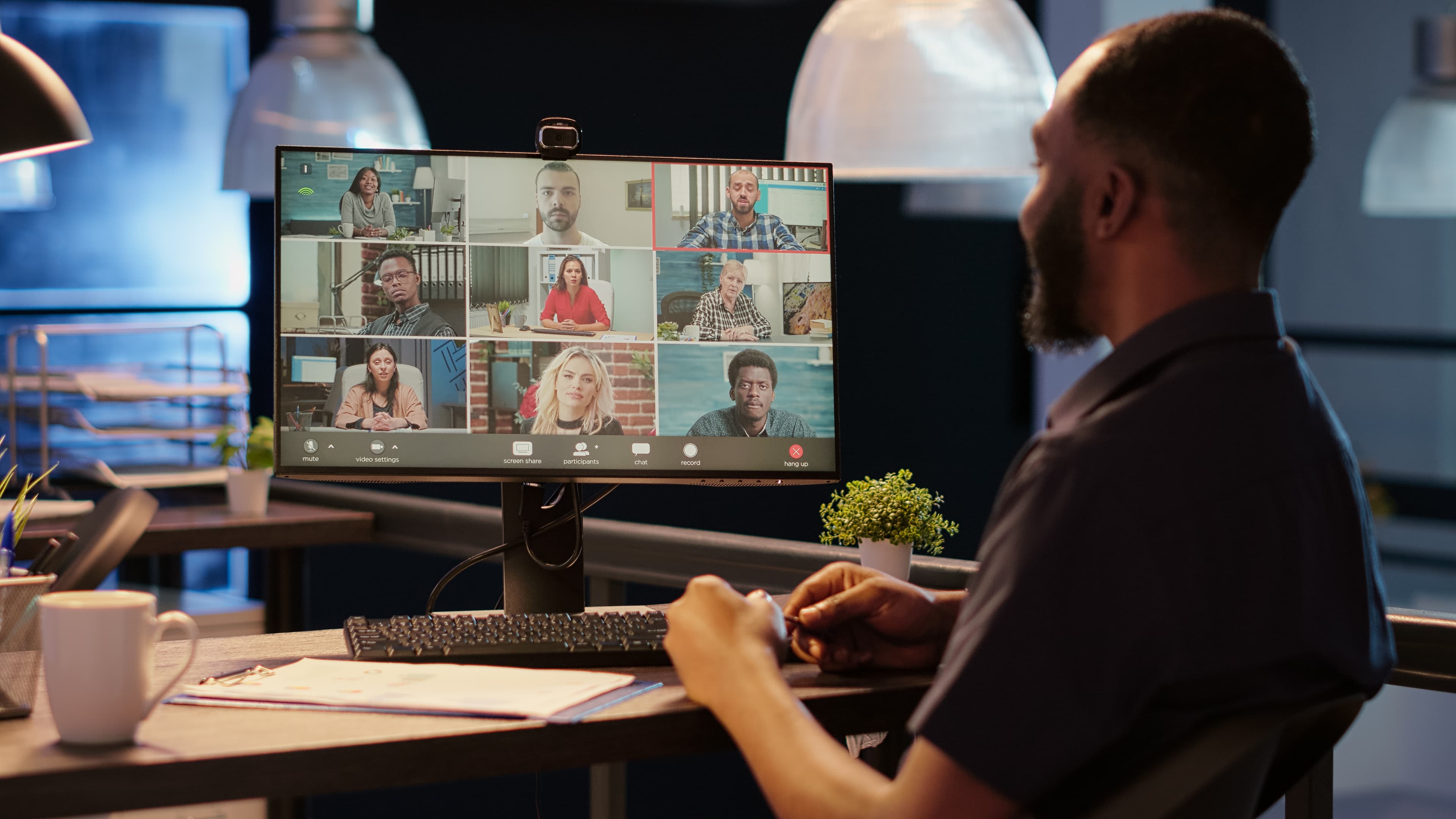 webinar discussion between a facilitator and participants